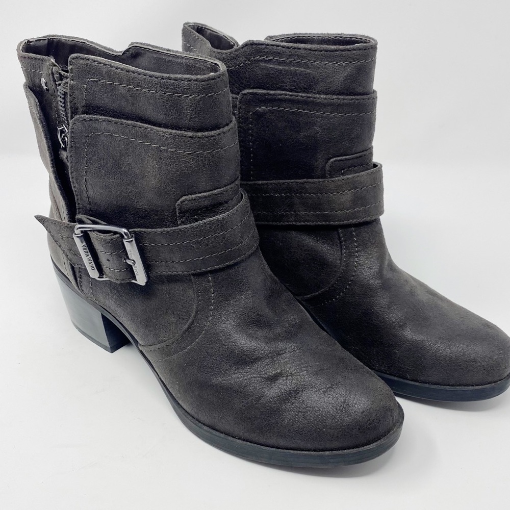 Simply Vera Women Biker Ankle Boots Sz. 9.5
